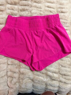 Zella Hot Pink Athletic Shorts with Wide Waistband